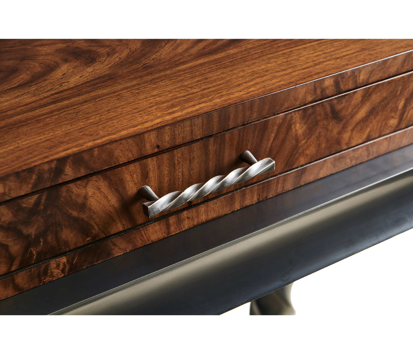 Black Barleytwist Console Table with Drawers