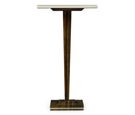 Macassar Ebony Martini Table with White Brass Detail