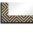 Classic Ebony & Ivory Herringbone Mirror