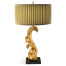 Gold-leaf gilded carved table lamp