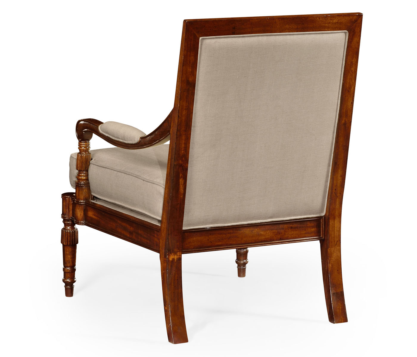 Regency Walnut Occasional Arm Chair