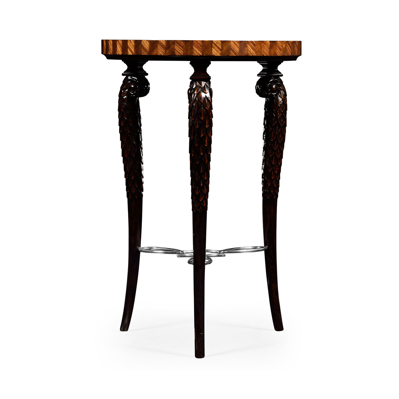 Feather Inlay End Table