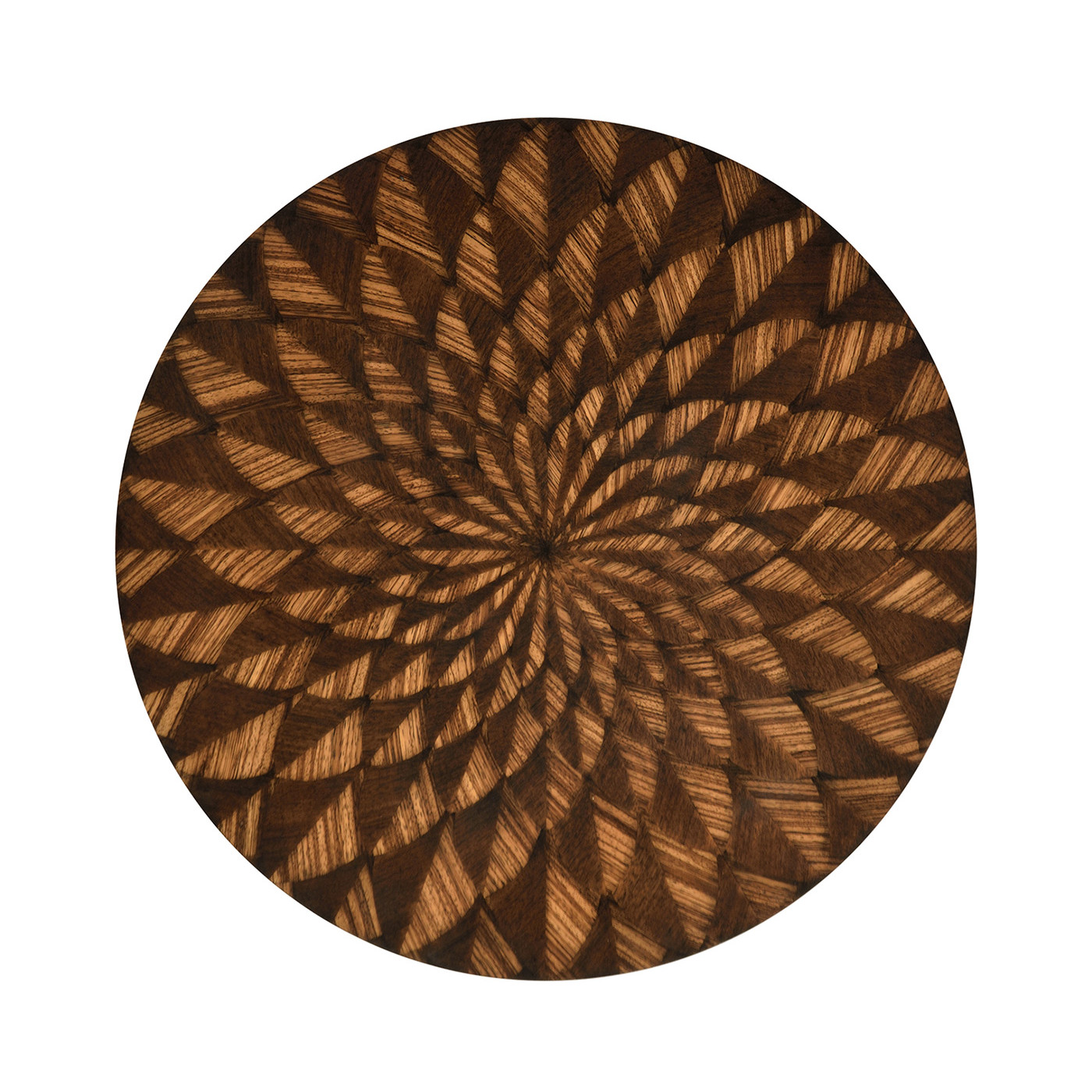 Feather Inlay End Table