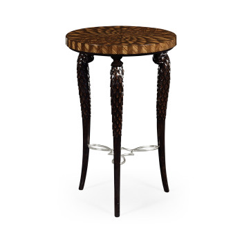 Feather Inlay End Table