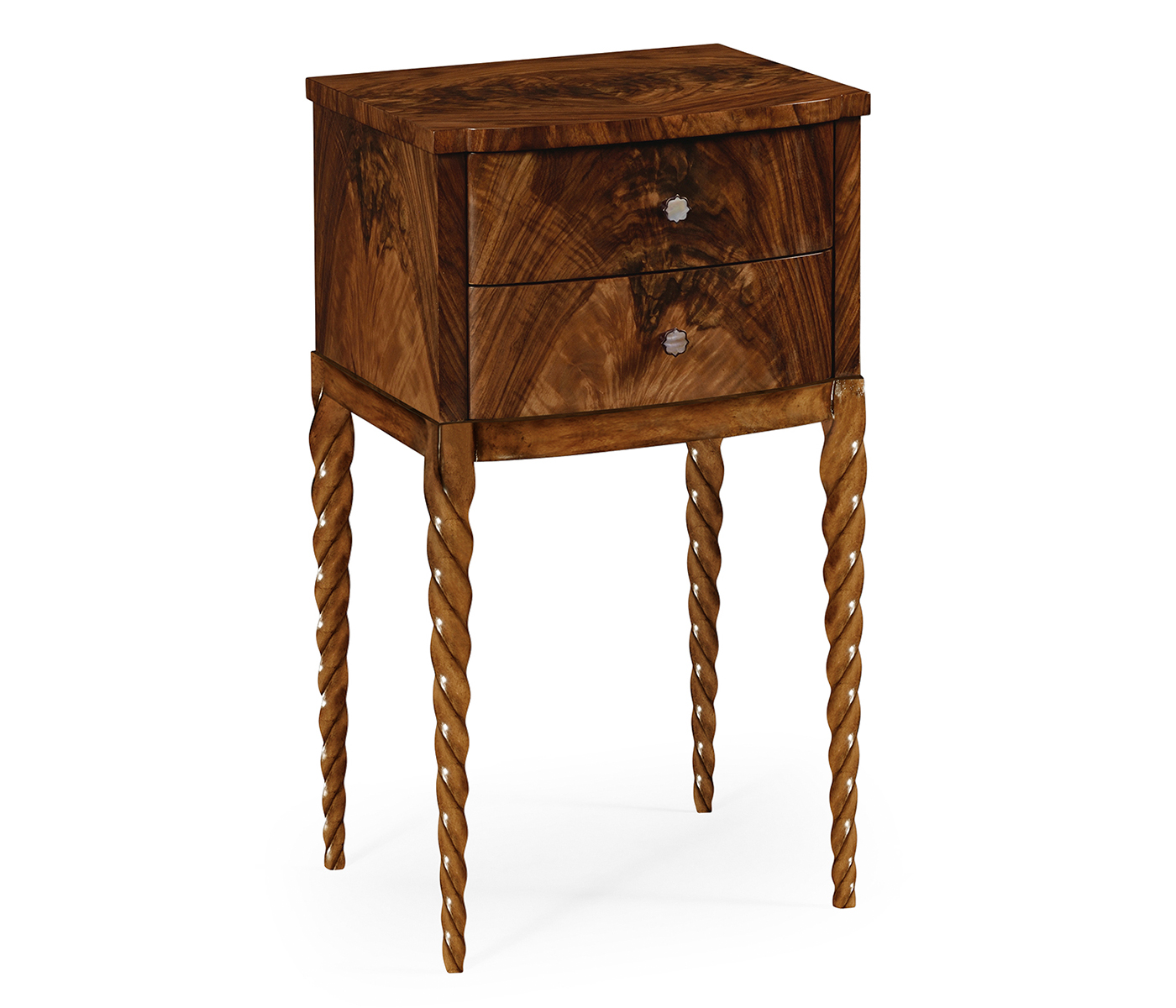 Walnut Barleytwist Lamp Table