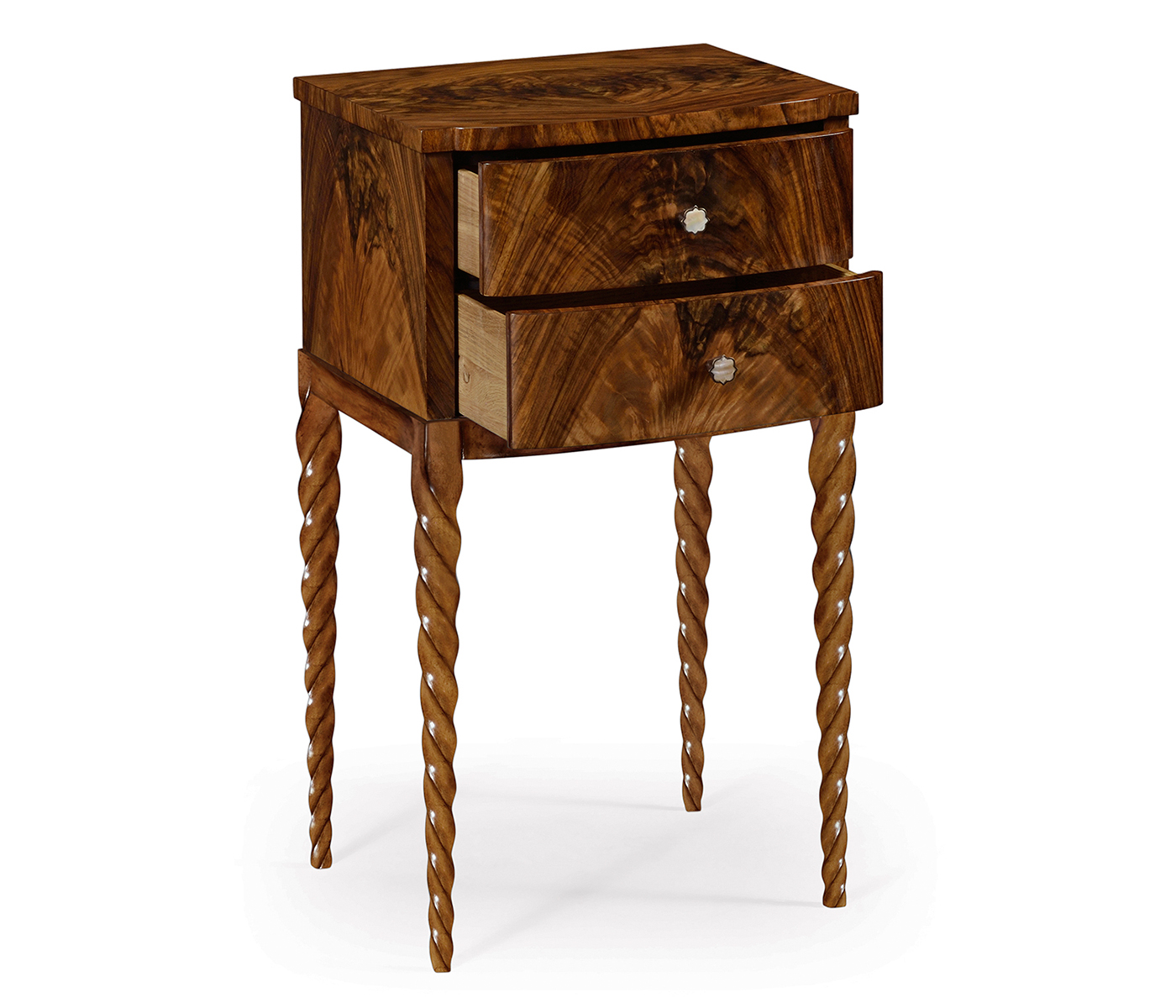 Walnut Barleytwist Lamp Table