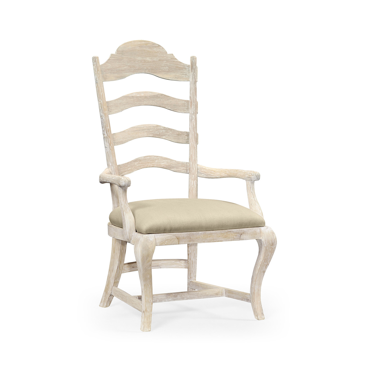 Casual Limed Acacia Dining Arm Chair