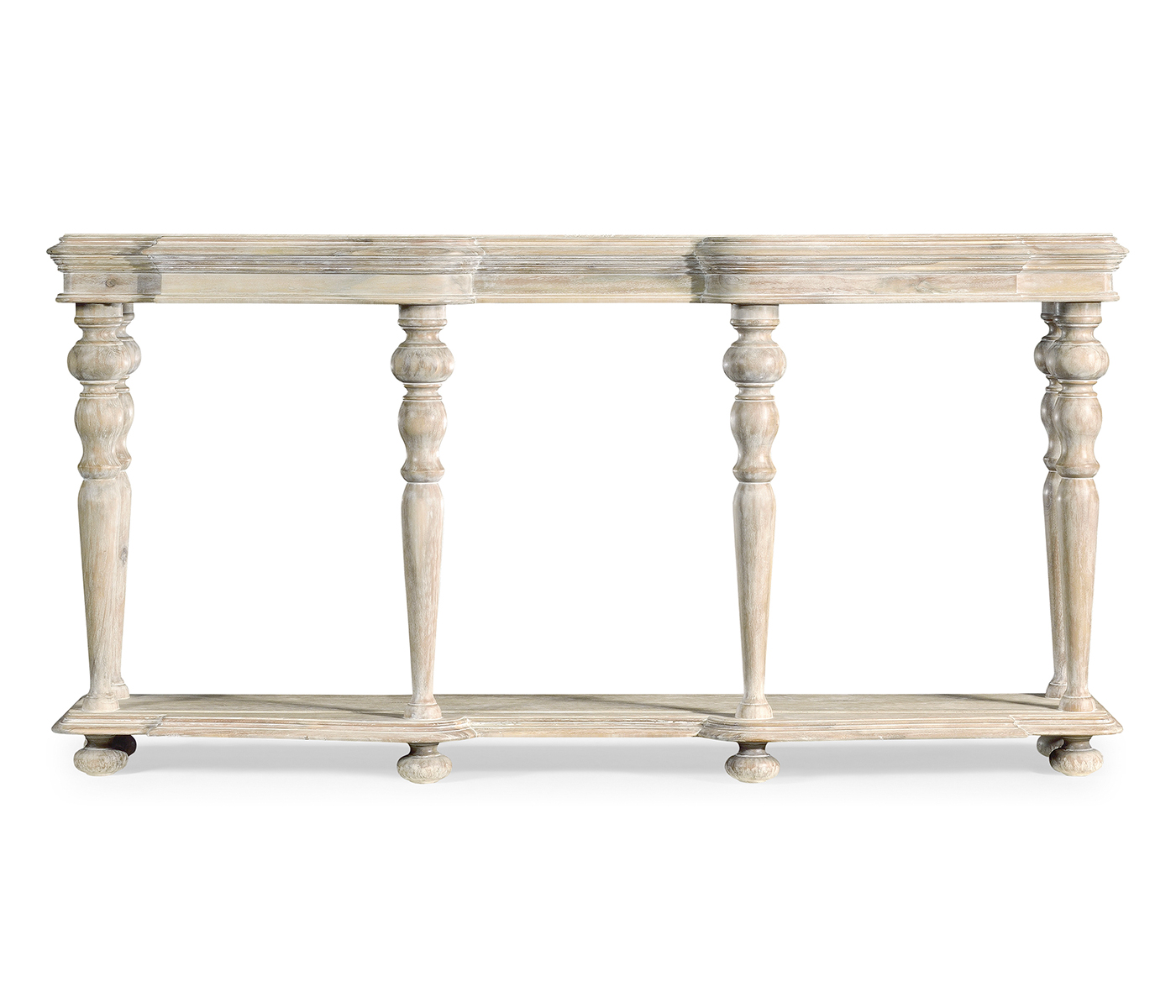 Rectangular Limed Acacia Console