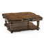 Square Rustic Walnut Coffee Table