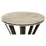 Wrought Iron Round Table with Light Marble Top