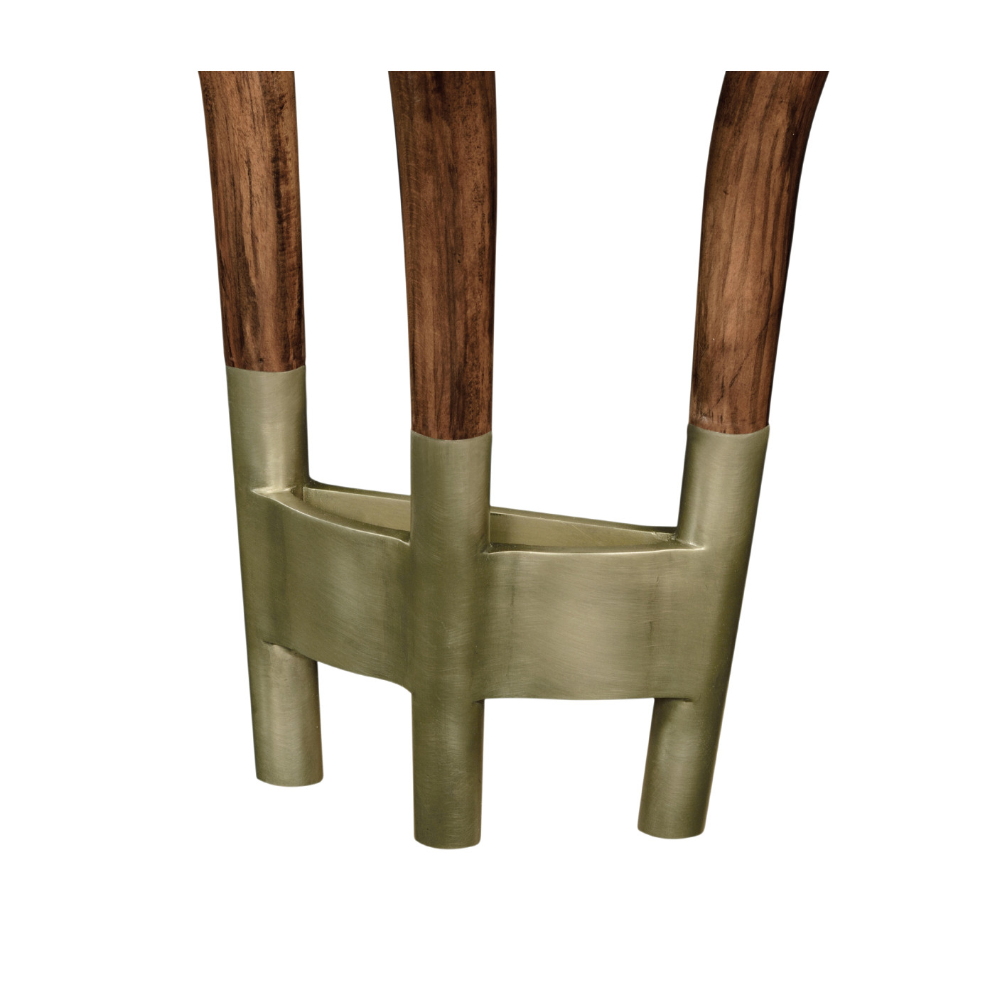 Hyedua wood demilune wall bracket console