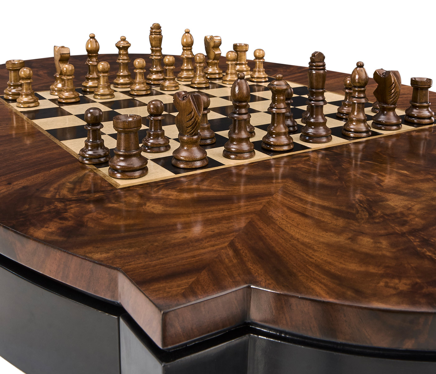 Black Barleytwist Game Table