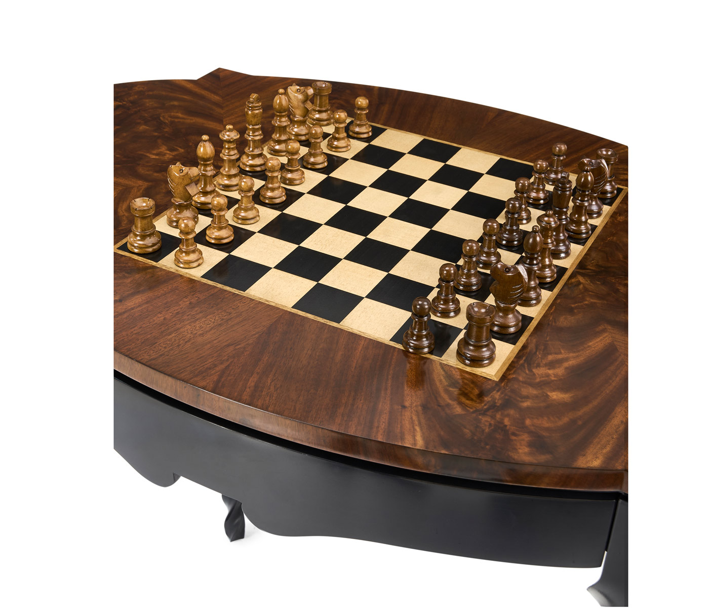Black Barleytwist Game Table
