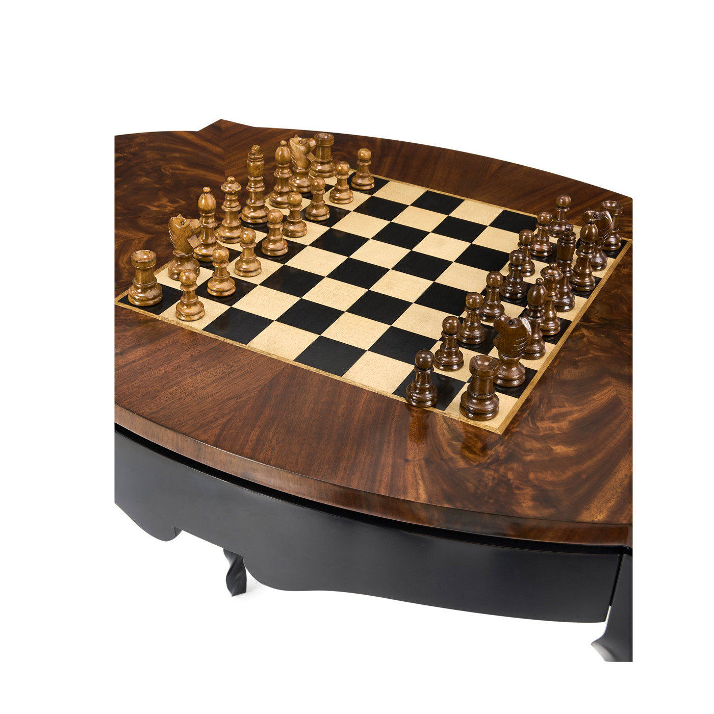 Black Barleytwist Game Table