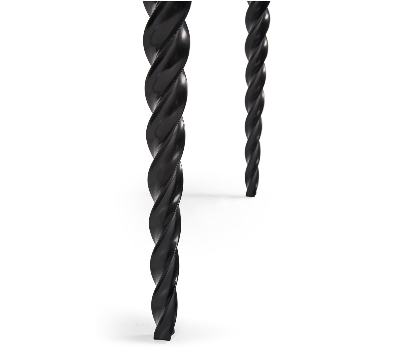 Black Barleytwist Game Table