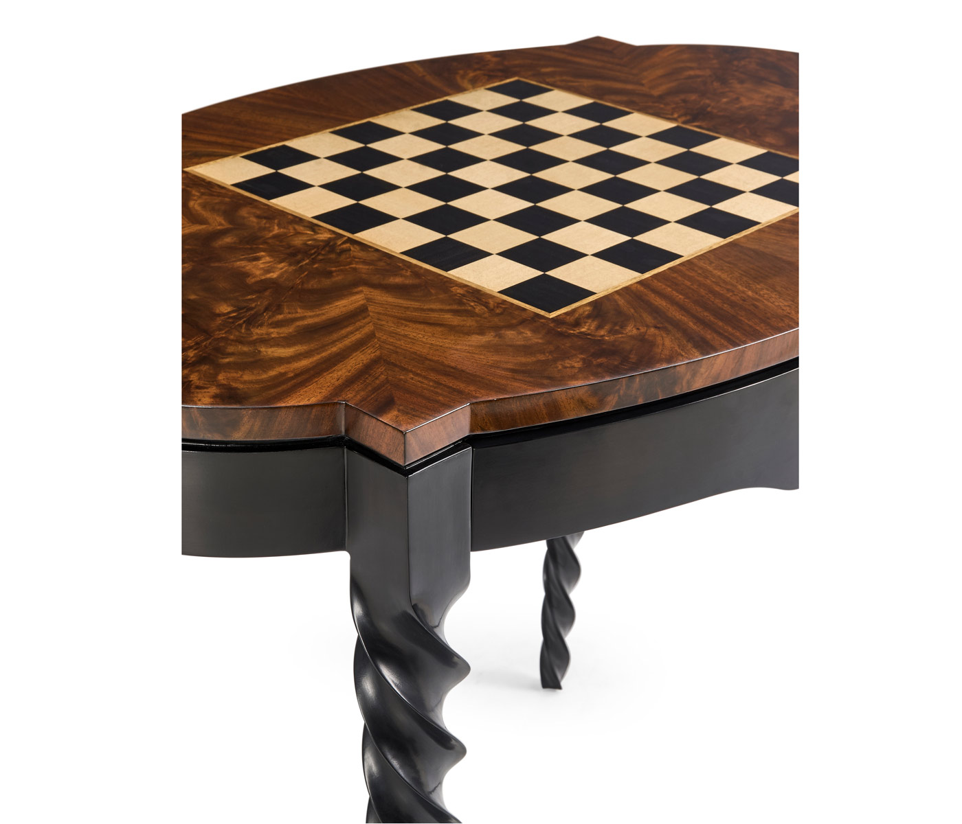 Black Barleytwist Game Table