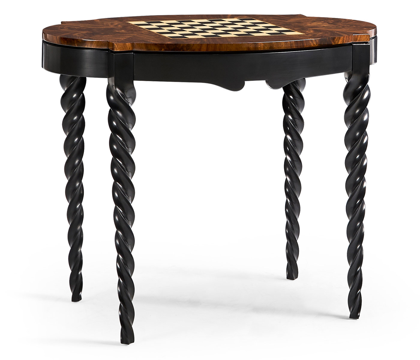 Black Barleytwist Game Table