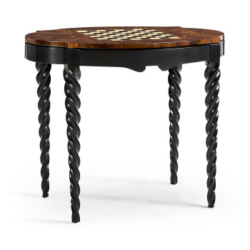 Black Barleytwist Game Table