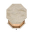 Octagon Limed Acacia End Table