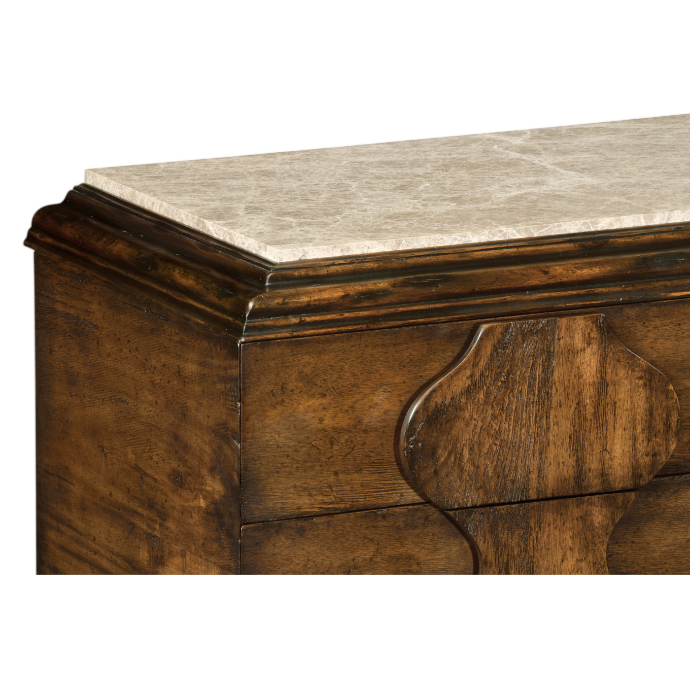 Rustic Walnut Chest of Drawers