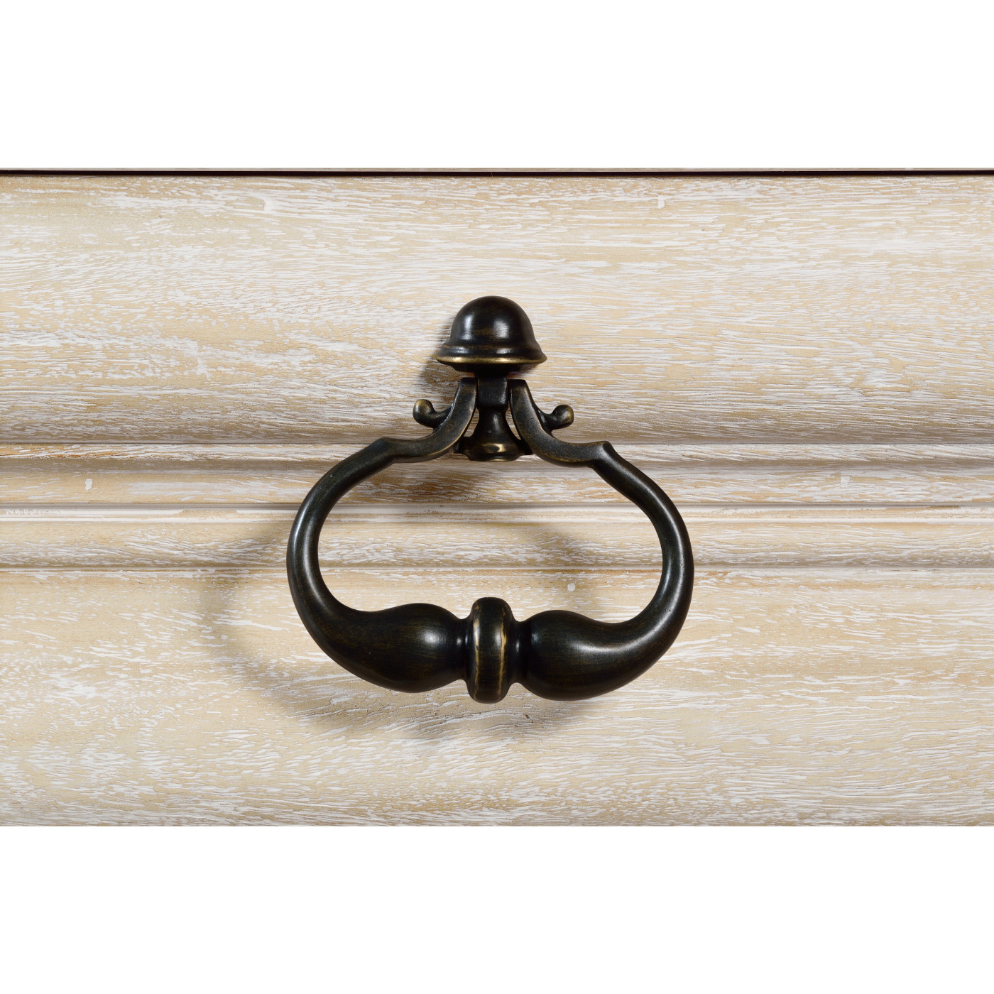 Rectangular Limed Acacia Chest of Drawers