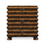 Rectangular Rustic Walnut Chest of Drawers