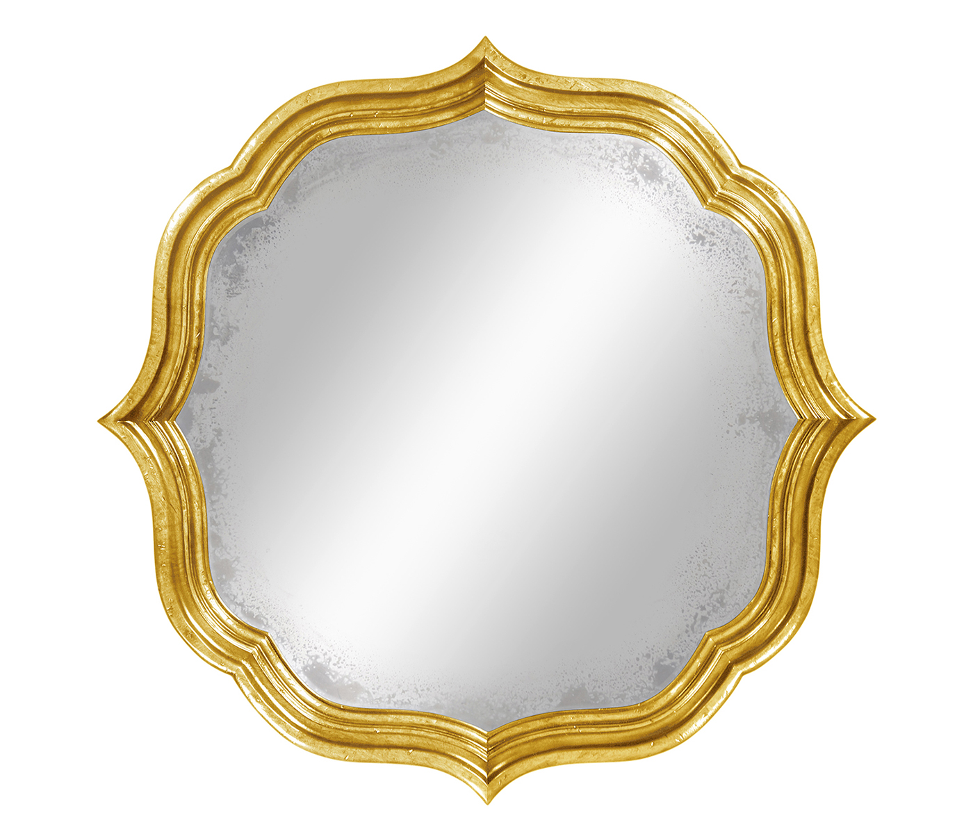 Round antique mirror (Gilded)