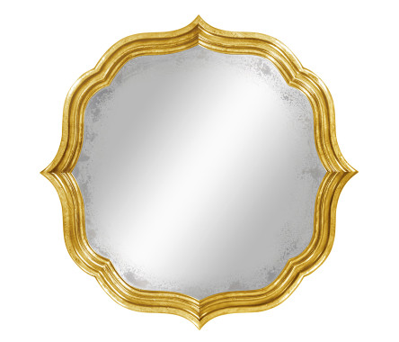Round antique mirror (Gilded)