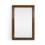 Rectangular Rustic Walnut Antique Mirror