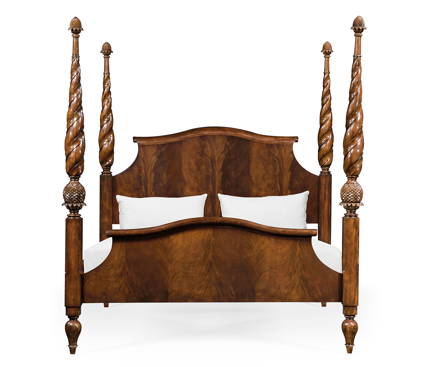 Four Poster Mahogany Cali King Bed