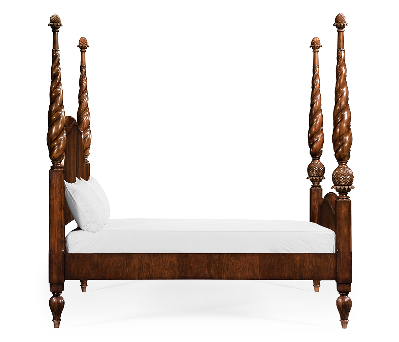Four Poster Mahogany Cali King Bed