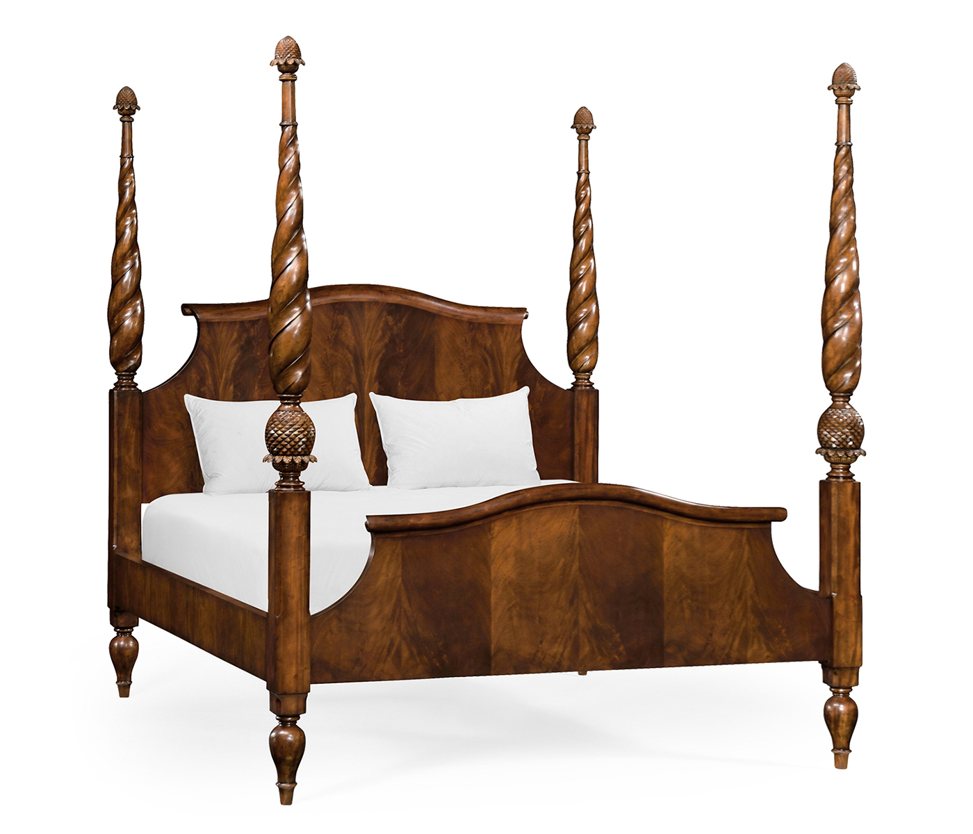 Four Poster Mahogany Cali King Bed