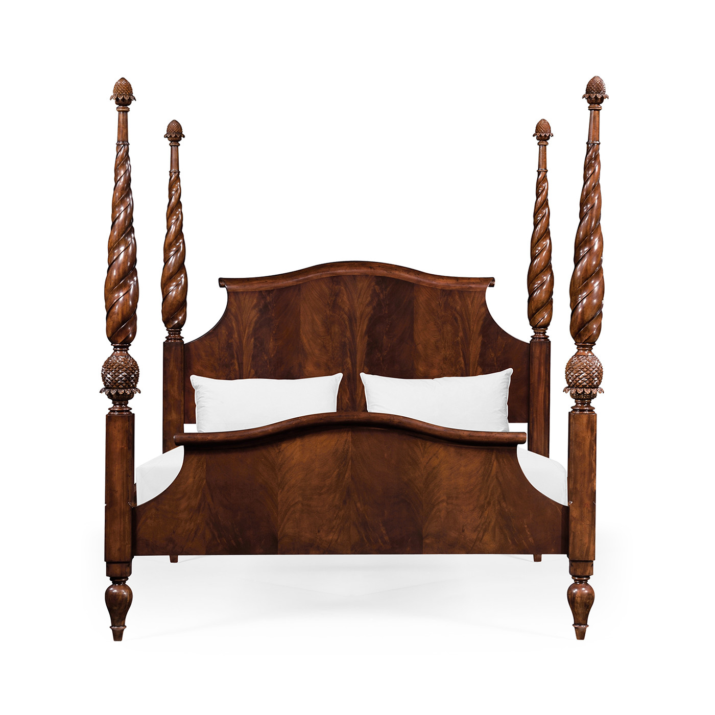 Four Poster Mahogany UK King Bed