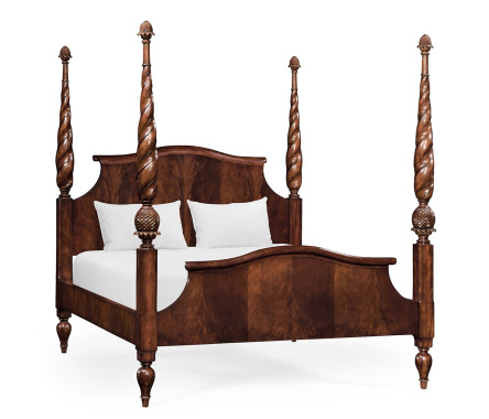 Four Poster Mahogany US Queen Bed