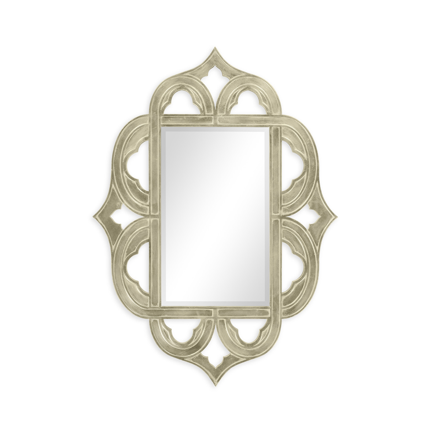 Gilded antique silver-leaf mirror