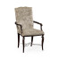 Icarus Dining Arm Chair, Upholstered in Calico Velvet