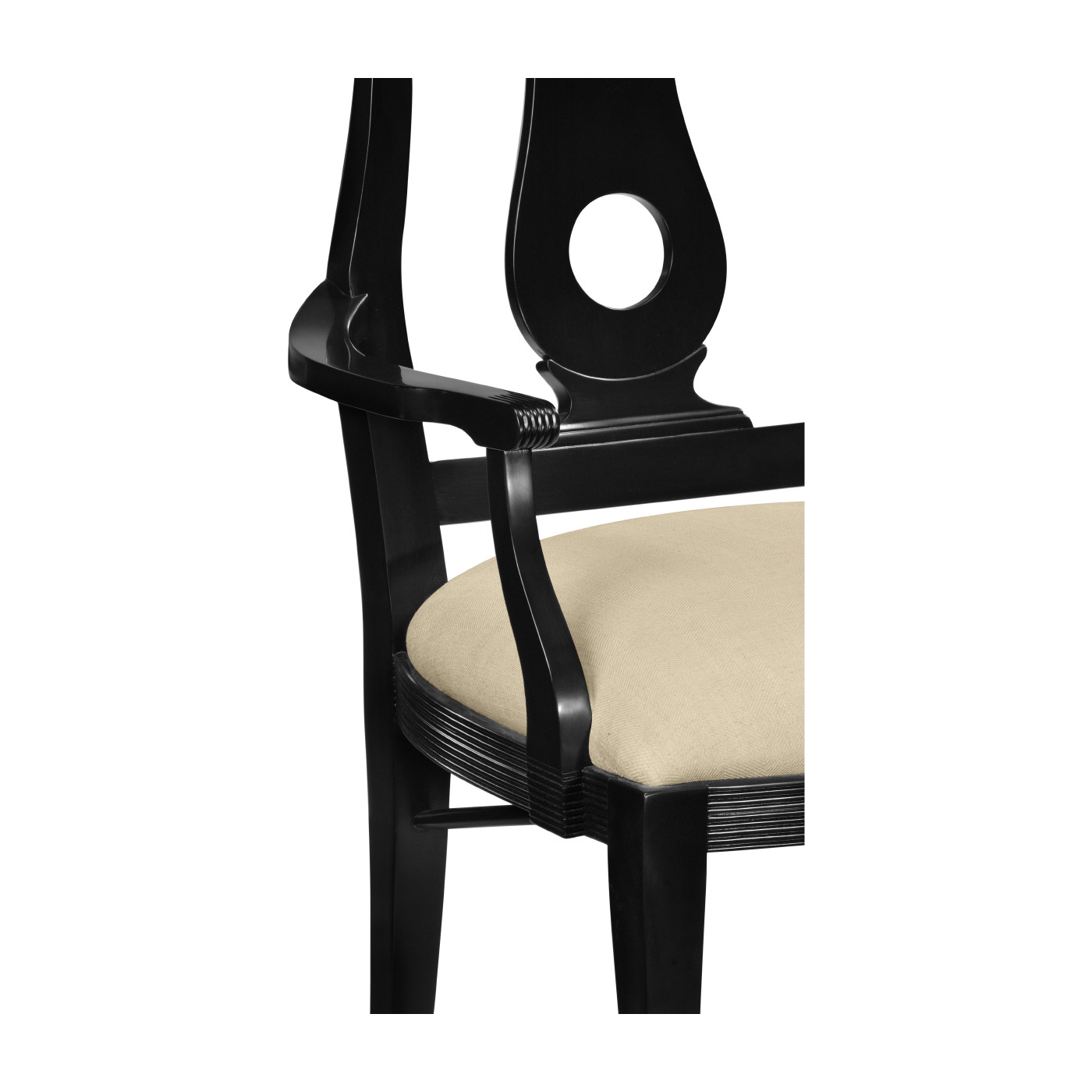 Black Lock Dining Arm Chair