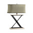 Artisan Table Lamp in Limed Acacia with Wrought Iron