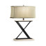Artisan Table Lamp in Limed Acacia with Wrought Iron