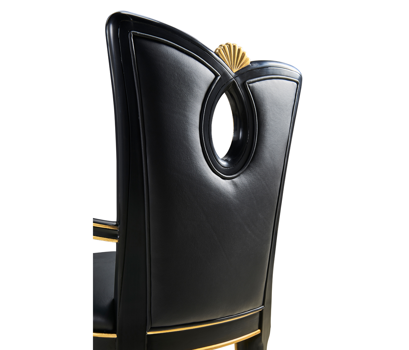 Black Painted Counter Stool (Arm)