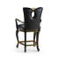 Black Painted Counter Stool (Arm)