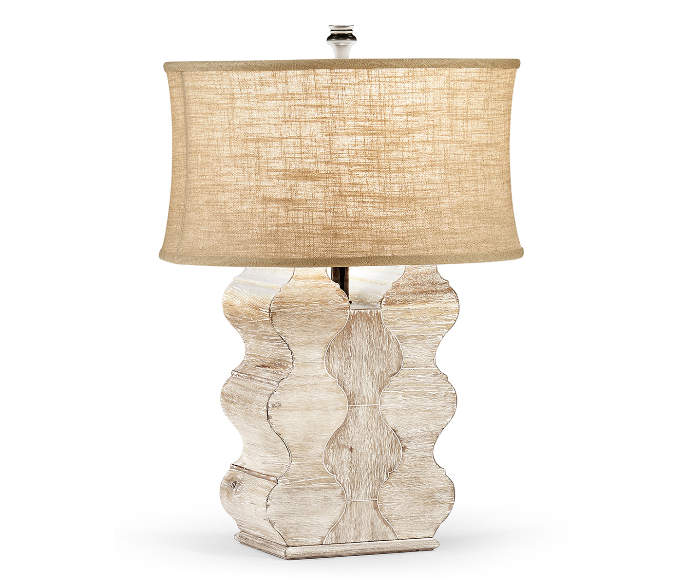 Limed Acacia Table Lamp