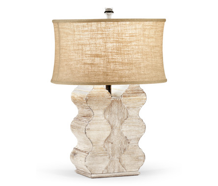 Limed Acacia Table Lamp
