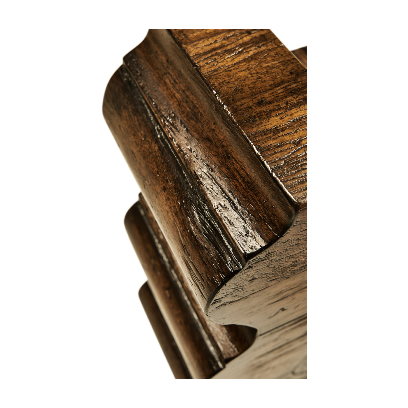 Rustic Walnut Wood Table Lamp