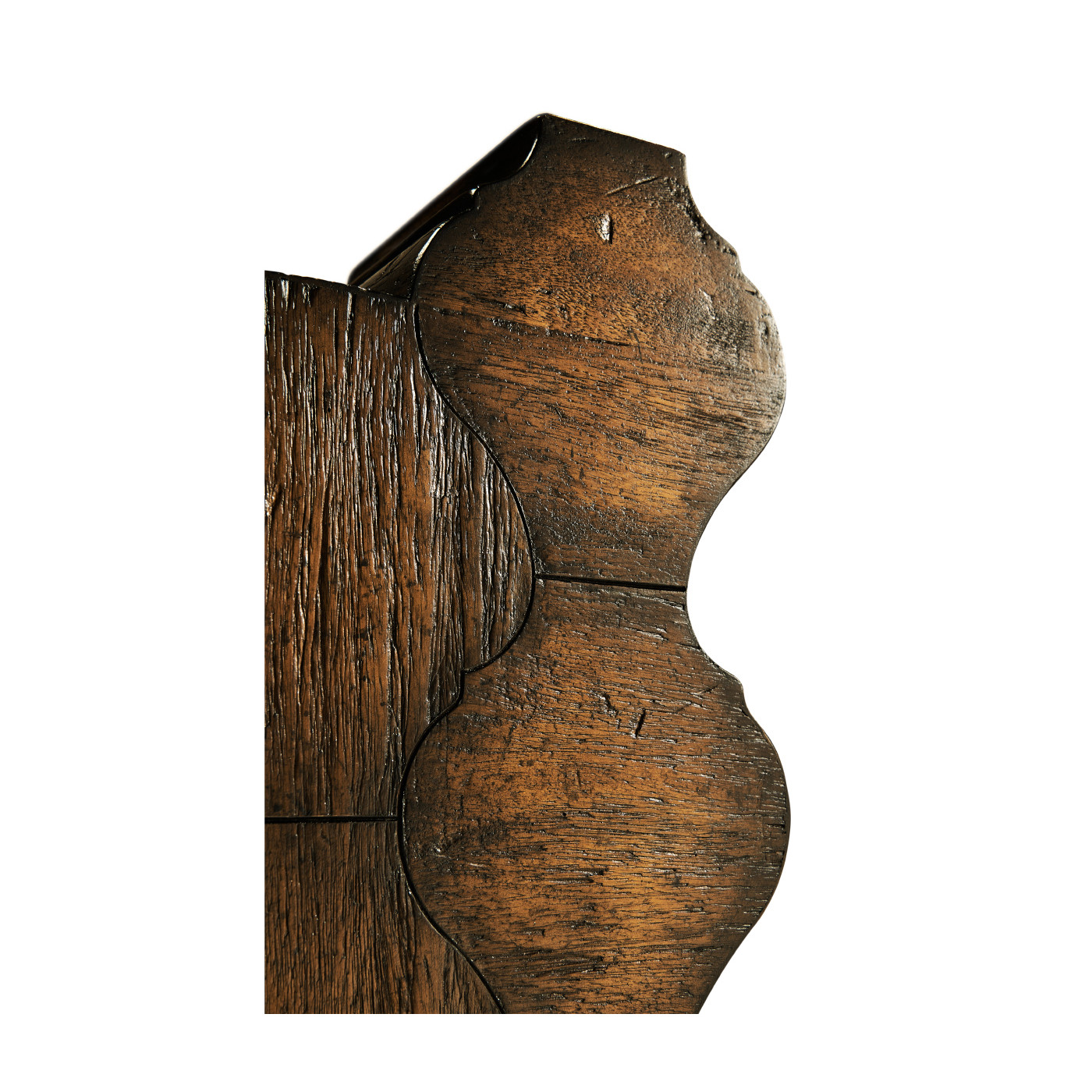 Rustic Walnut Wood Table Lamp