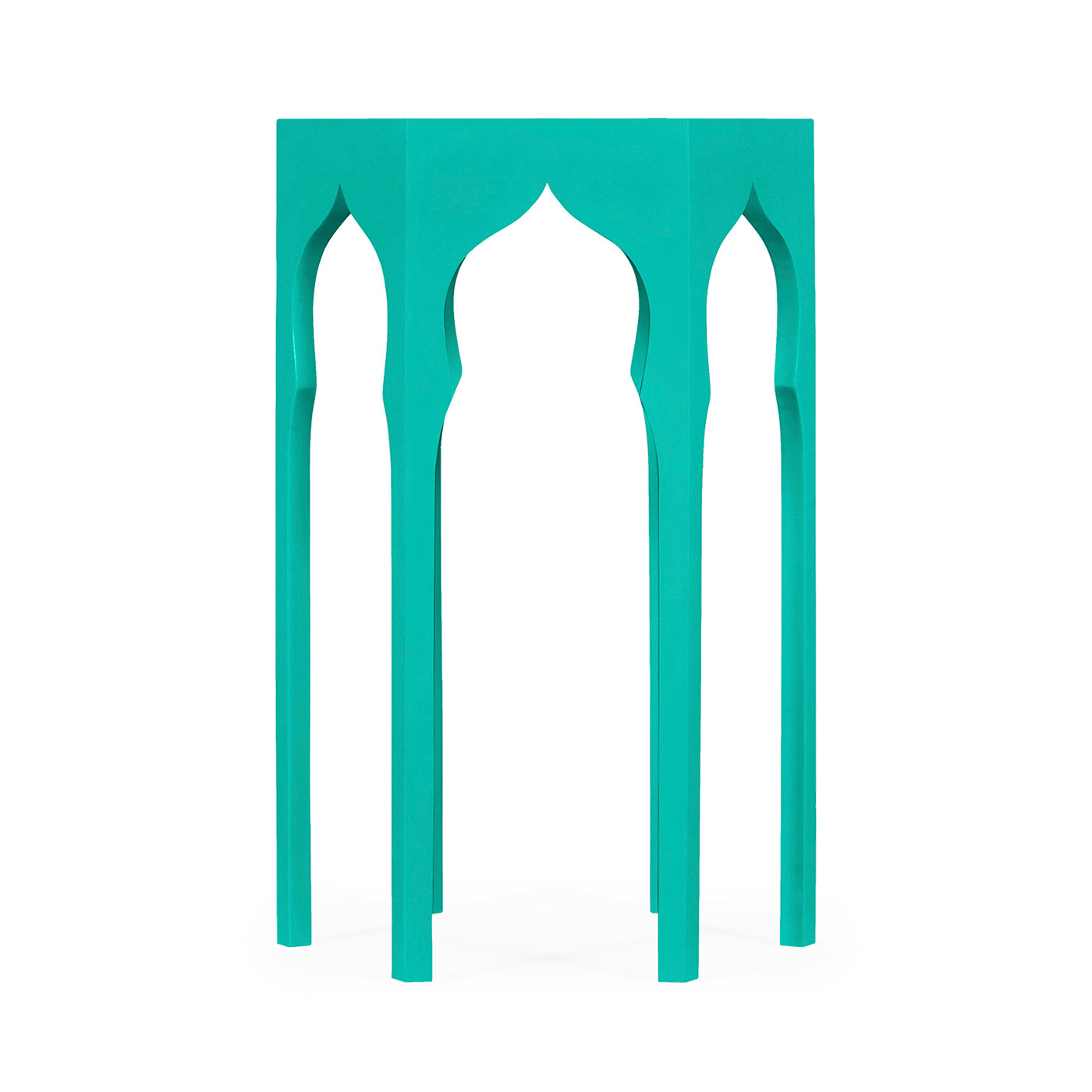 Hexagon lamp table (Aruba Blue)