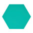 Hexagon lamp table (Aruba Blue)