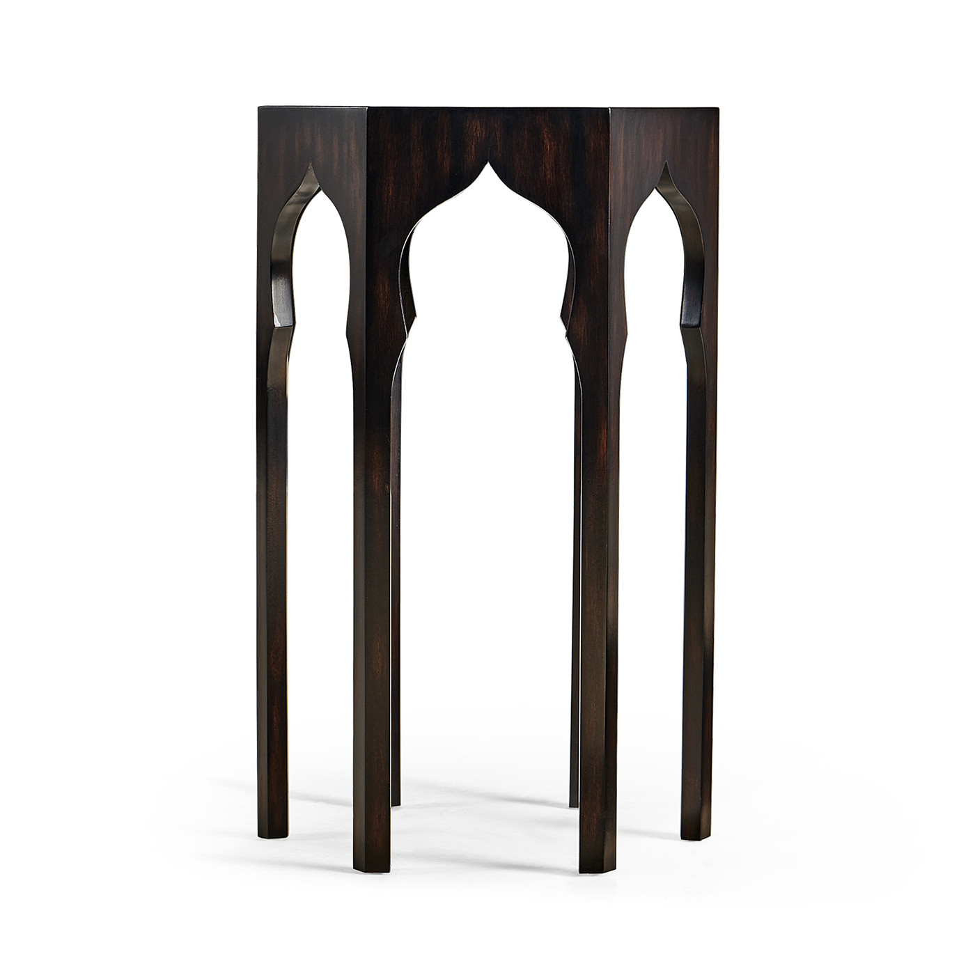 Hexagon lamp table (Ebonised)