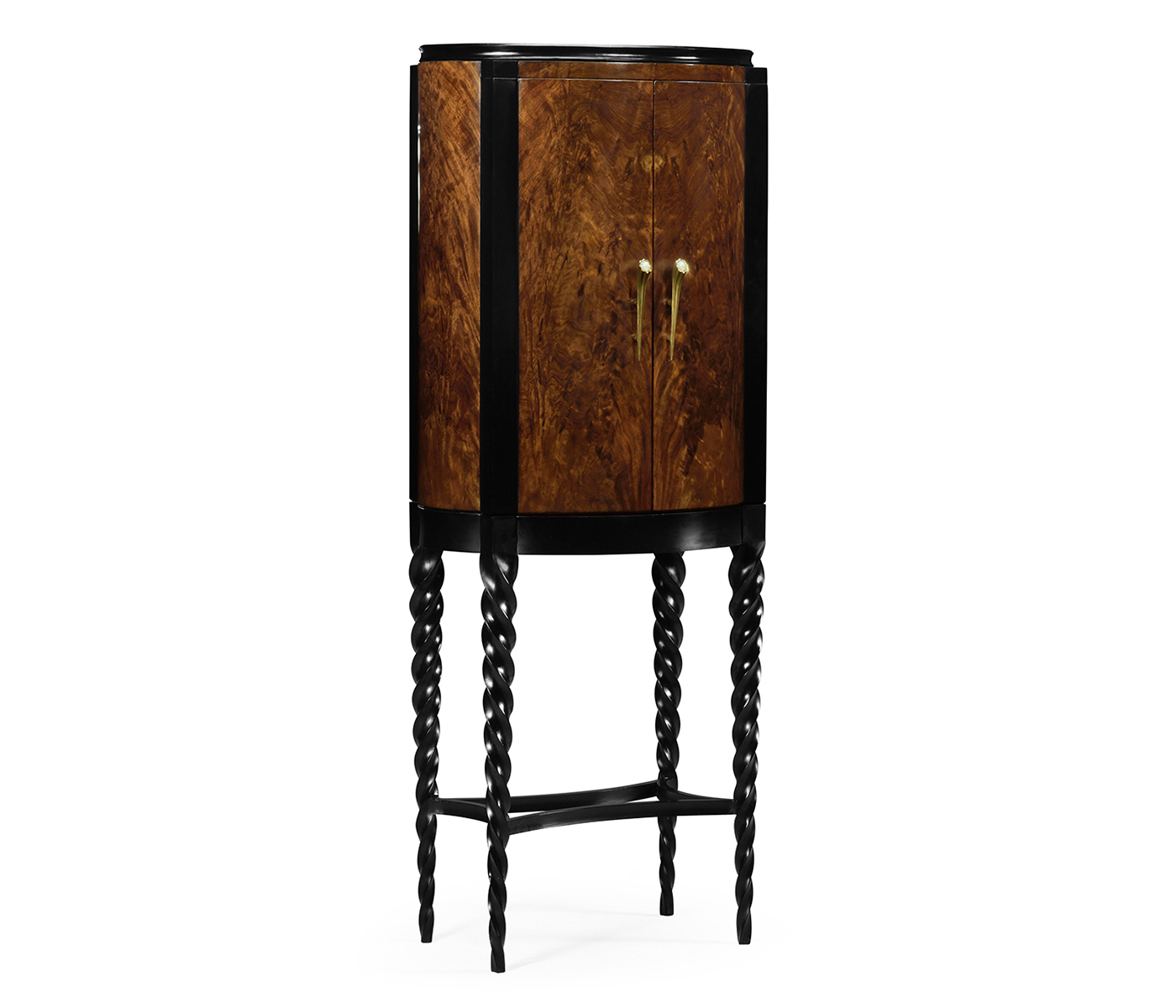 Black Barleytwist Drinks Cabinet