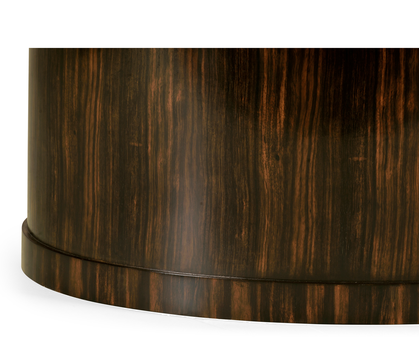 Macassar & Églomisé Oval Cocktail Table